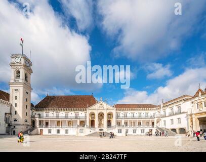 Università di Coimbra, una delle più antiche università d'Europa, Portogallo Foto Stock