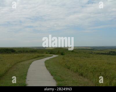 Konza Prairie, Kansas Foto Stock