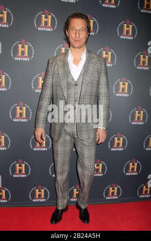 New York, NY, Stati Uniti. 29th Feb, 2020. Matthew McConaughey a e Networks HISTORYTalks a Carnegie Hall a New York il 29 febbraio 2020. Credit: Erik Nielsen/Media Punch/Alamy Live News Foto Stock