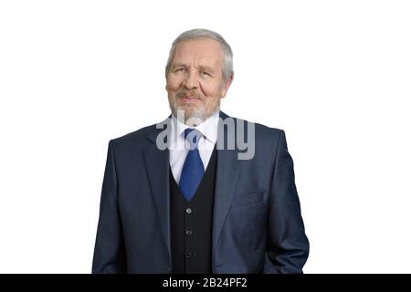Ritratto di uomo d'affari senior. Foto Stock