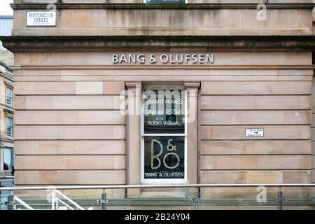 Negozio Bang and Olufsen, Glasgow, Scozia, Regno Unito Foto Stock