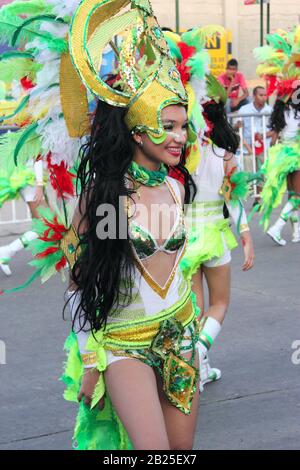 Barranquilla, COLOMBIA - FEB 10: Carnaval del Bicentenario 200 anni di Carnevale. Febbraio 10, 2013 Barranquilla Colombia Foto Stock