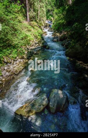 Gilfenklamm Vicino A Sterzing Alto Adige Foto Stock