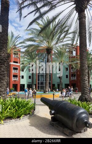 Curacao, Willemstad, Forte Rif, Centro Commerciale Renaissance Foto Stock