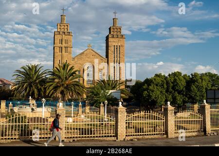 Grande Cattedrale Cattolica In Arenaria, Maseru, Lesotho Foto Stock