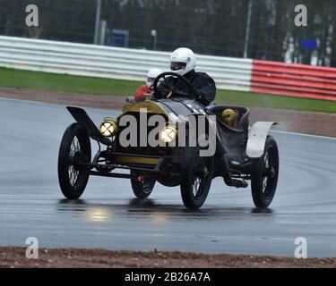 Andrew Howe-Davies, Scat Racer, Pomeroy Trophy, Vintage Sports Car Club, Vscc, 15th Febbraio 2020, Grand Prix Circuit, Silverstone, Towcester, Inghilterra Foto Stock