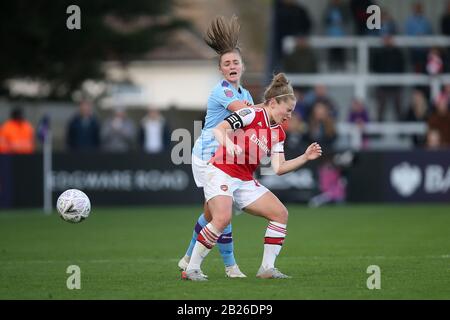 Kim Little of Arsenal e Georgia Stanway of Manchester City durante Arsenal Women vs Manchester City Women, Barclays fa Women's Super League Football Foto Stock