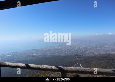 Escursione al Parco Nazionale del Vesuvio Foto Stock