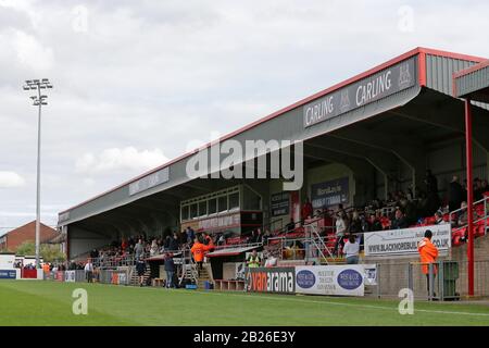 Il cavalletto principale durante il Dagenham & Redbridge vs Chorley, Vanarama le partite del campionato nazionale di calcio alla costruzione Chigwell Stadium il 28 settembre 2019 Foto Stock