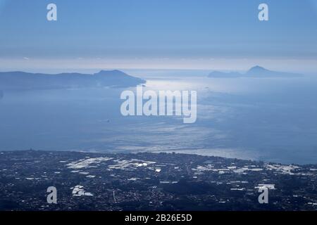 Escursione al Parco Nazionale del Vesuvio Foto Stock