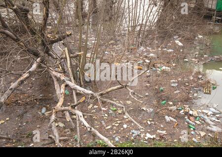 Fiume Danubio cestino in acqua Foto Stock