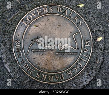 Lovers Walks, Matlock Bath, Derbyshire, Inghilterra, Regno Unito Foto Stock