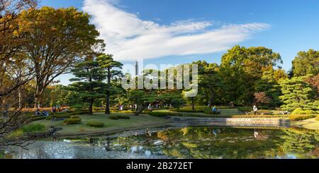 Giardini Orientali Del Palazzo Imperiale, Tokyo, Giappone Foto Stock