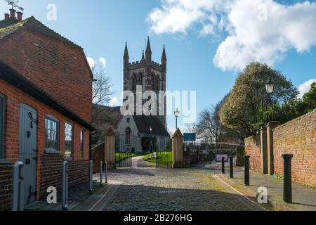 St Andrew's Church a Farnham, Surrey, Regno Unito - febbraio 2020 Foto Stock