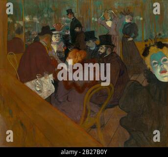 Al Moulin Rouge (1892) dipinto di Henri de Toulouse-Lautrec - Immagine Ad Altissima risoluzione e qualità Foto Stock