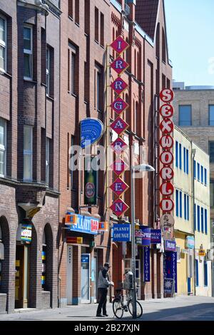 Rotlichtviertel, Reitwallstraße, Steintor, Hannover, Niedersachsen, Deutschland Foto Stock