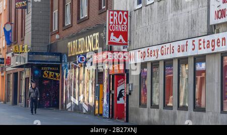 Rotlichtviertel, Reitwallstraße, Steintor, Hannover, Niedersachsen, Deutschland Foto Stock