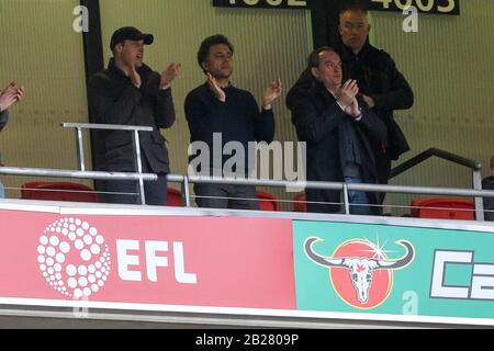 Londra, Regno Unito. 01st Mar, 2020. Prince William, Duca di Cambridge durante la finale della Carabao Cup tra Aston Villa e Manchester City allo stadio di Wembley il 1st marzo 2020 a Londra, Inghilterra. (Foto di Paul Chesterton/phcimages.com) Credit: PHC Images/Alamy Live News Foto Stock