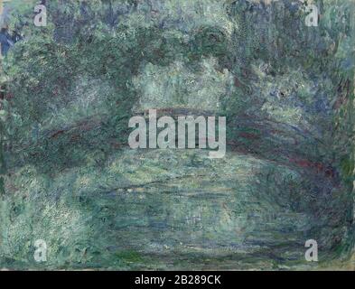 Il Ponte Giapponese (circa 1920) Pittura di Claude Monet - immagine Ad Altissima risoluzione e di qualità