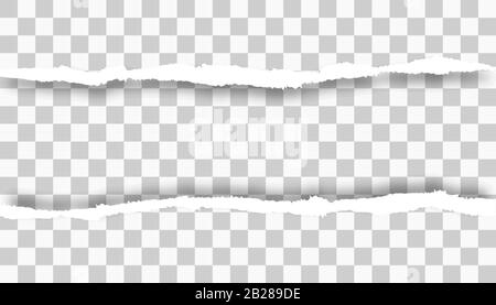 Vettore set carta strappata, stratificato. Illustrazione del vettore Illustrazione Vettoriale