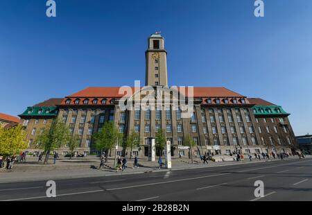 Rathaus Spandau, Carl-Schurz-Straße, Spandau, Berlino, Germania Foto Stock