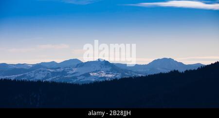 Harghita montagna in Transilvania, Romania Foto Stock