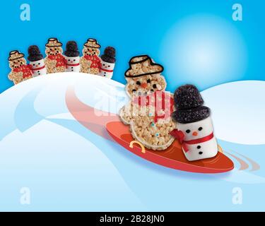 Biscotti Invernali E Caramelle Foto Stock