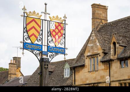 Stemma in Chipping Campden, Gloucestershire, Cotswolds, Inghilterra Foto Stock