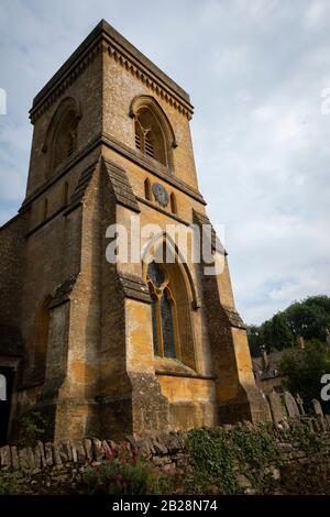 Chiesa Di San Barnaba, Snowshill, Gloucestershire, Cotswolds, Inghilterra Foto Stock