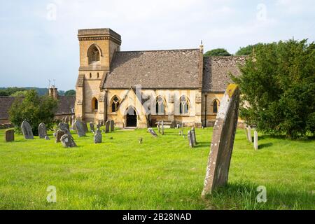 Chiesa Di San Barnaba, Snowshill, Gloucestershire, Cotswolds, Inghilterra Foto Stock