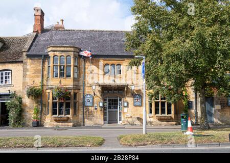 The Swan Inn, Moreton In The Marsh, Cotswolds, Gloucestershire, Inghilterra Foto Stock