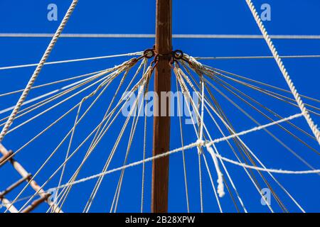 Mulino a vento tradizionale e storico Sa Planeta, Molí de Sa Planeta, nella città di Andratx, Maiorca, Isole Baleari, Spagna, Europa Foto Stock