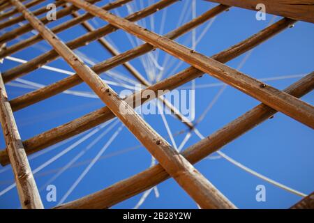 Mulino a vento tradizionale e storico Sa Planeta, Molí de Sa Planeta, nella città di Andratx, Maiorca, Isole Baleari, Spagna, Europa Foto Stock