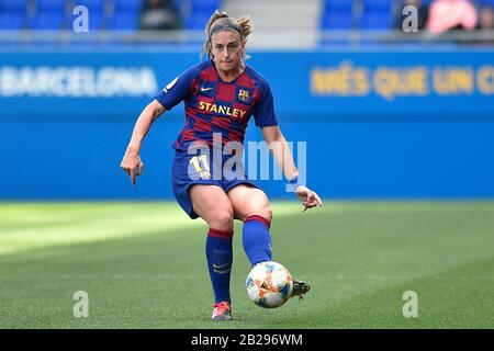 Barcellona, Spagna. 01st Mar, 2020. Alexia durante la partita Primera Iberdrola tra il FC Barcelona e il CFF Madrid al Johan Cruyff Stadium il 26 febbraio 2020 a Barcellona, Spagna. Credit: Dax/ESPA/Alamy Live News Foto Stock