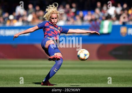 Barcellona, Spagna. 01st Mar, 2020. Hamraoui durante la partita Primera Iberdrola tra il FC Barcelona e il CFF Madrid allo stadio Johan Cruyff il 26 febbraio 2020 a Barcellona, Spagna. Credit: Dax/ESPA/Alamy Live News Foto Stock