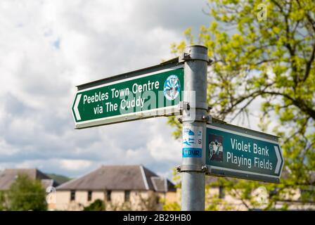 Jon Buchanan Way, la Scozia confina Foto Stock