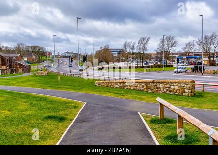 Carl Fogarty Way, Blackburn, Lancashire Foto Stock