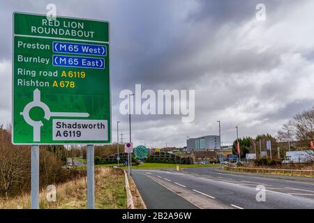 Carl Fogarty Way, Blackburn, Lancashire Foto Stock