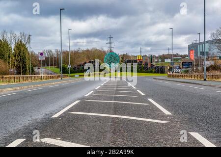 Carl Fogarty Way, Blackburn, Lancashire Foto Stock