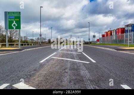 Carl Fogarty Way, Blackburn, Lancashire Foto Stock