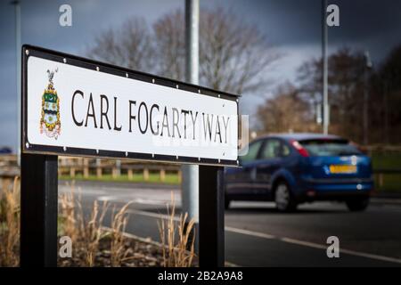 Carl Fogarty Way, Blackburn, Lancashire Foto Stock