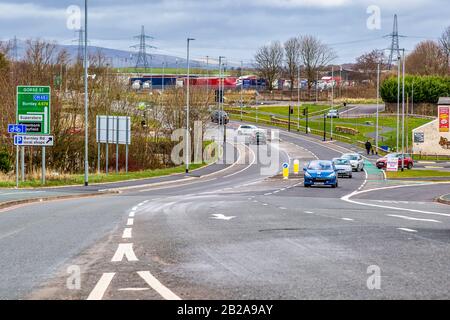 Carl Fogarty Way, Blackburn, Lancashire Foto Stock