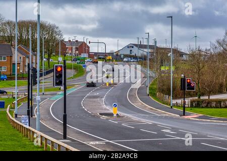 Carl Fogarty Way, Blackburn, Lancashire Foto Stock