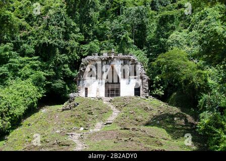 Le rovine di Palenque, Chiapas, Messico Foto Stock