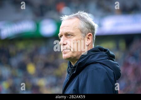 Christian STREICH (coach, FR), ritratto a mezza lunghezza, calcio 1. Bundesliga, 24th matchday, Borussia Dortmund (DO) - SC Freiburg (FR) 1: 0, il 29 febbraio 2020 a Dortmund/Germania. | utilizzo in tutto il mondo Foto Stock