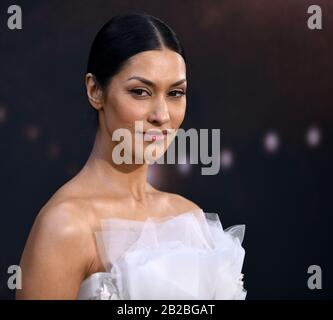 Los Angeles, Stati Uniti. 02nd Mar, 2020. Janina Gavankar arriva per la prima proiezione mondiale di 'The Way Back' al Regal LA LIVE a Los Angeles, California, domenica 1 marzo 2020. Foto di Chris Chew/UPI Credit: UPI/Alamy Live News Foto Stock