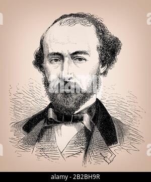 Octave Feuillet, 1821 – 1890, romanziere e drammaturgo francese Foto Stock