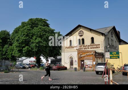 Dragonerareal, Mehringdamm, Kreuzberg di Berlino, Deutschland Foto Stock