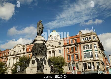 Il monumento Daniel o 'Connell su o'Connell Street, Dublino, Irlanda Foto Stock