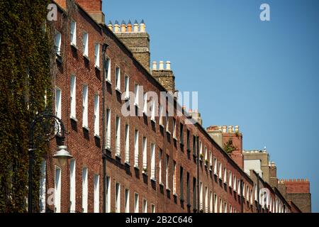 L'area georgiana si trova nel centro di Dublino, in Irlanda Foto Stock
